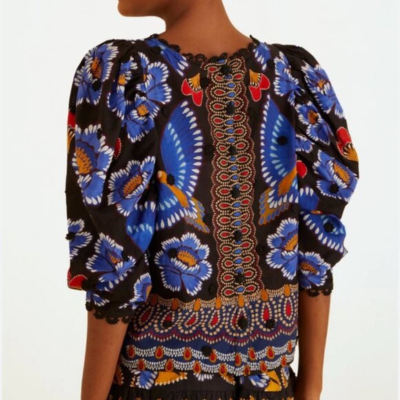 Ainika Sparkle Black Short-Sleeve Blouse -NWT - Picture 2 of 7